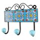 Turquoise Floral Ceramic Tiles Hook Online 